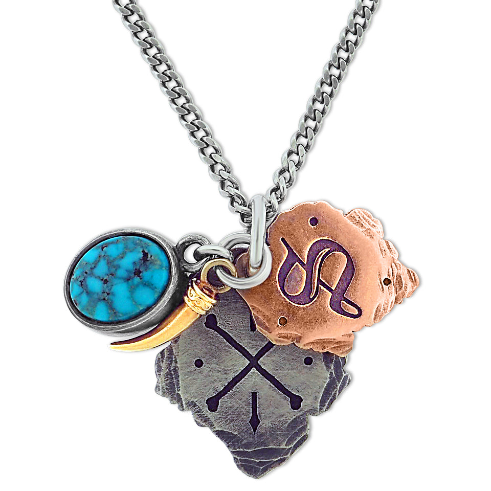 Mens Initials Necklaces
