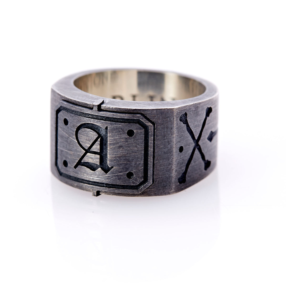 Personalised, Engraved, Bespoke Mens Rings New York Harlin Jones
