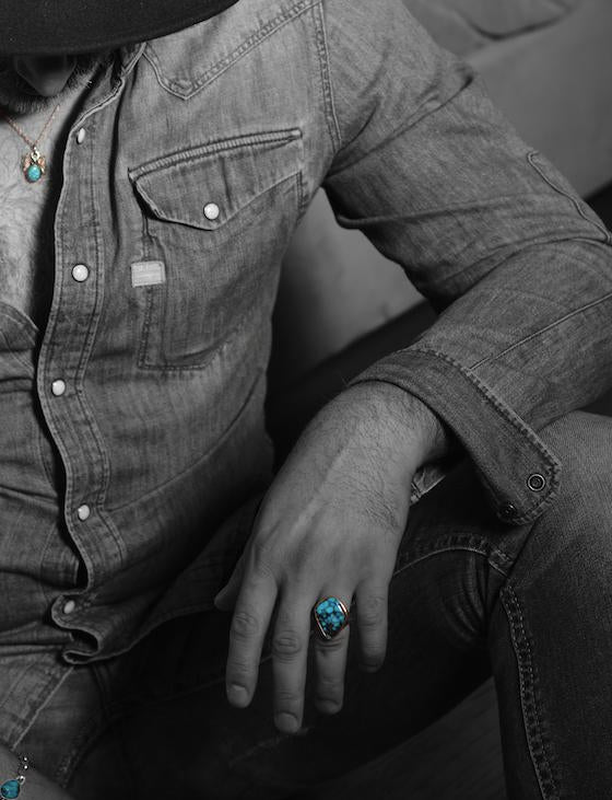 Mens Turquoise Rings