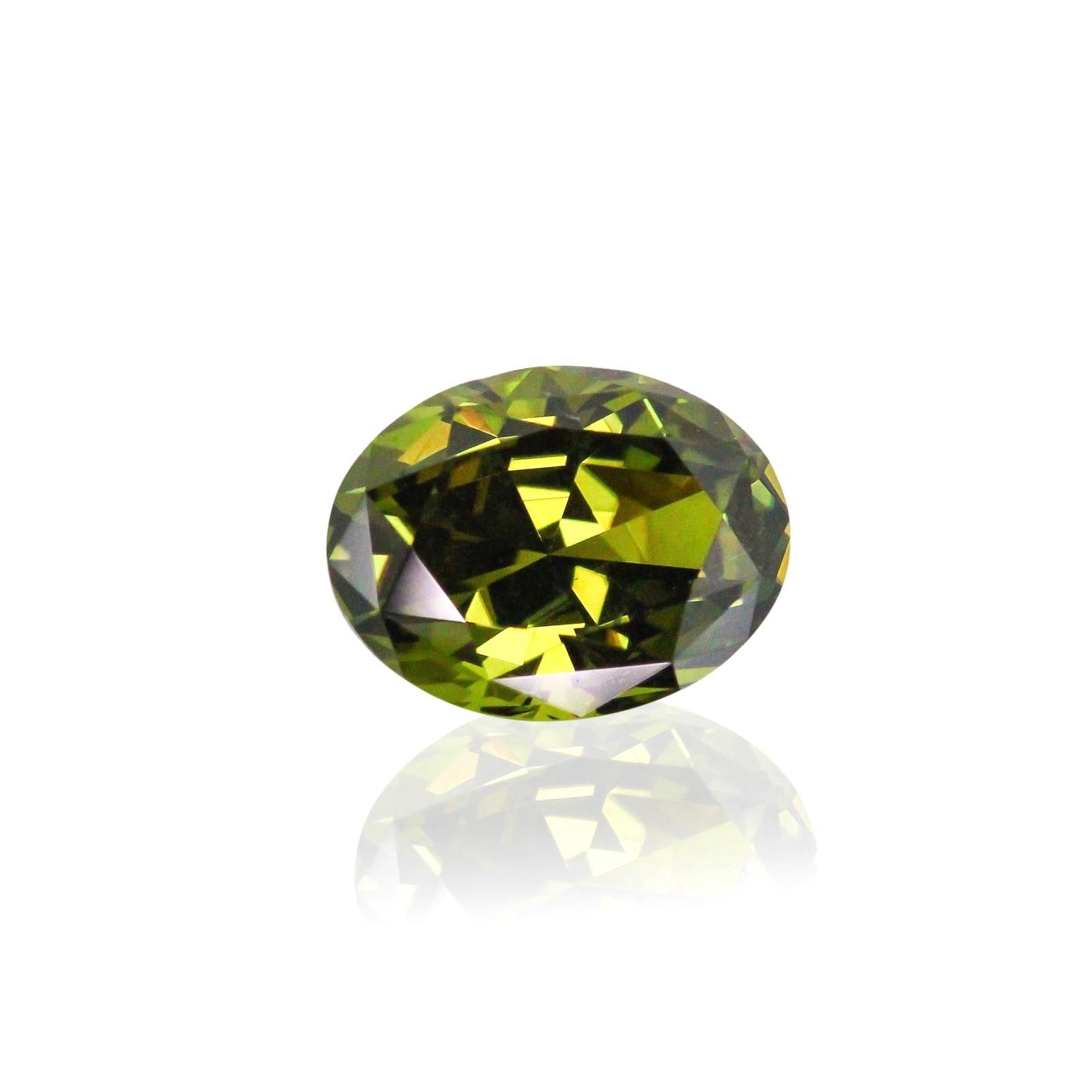 3.94ct Oval Olive Green Australian Sapphire