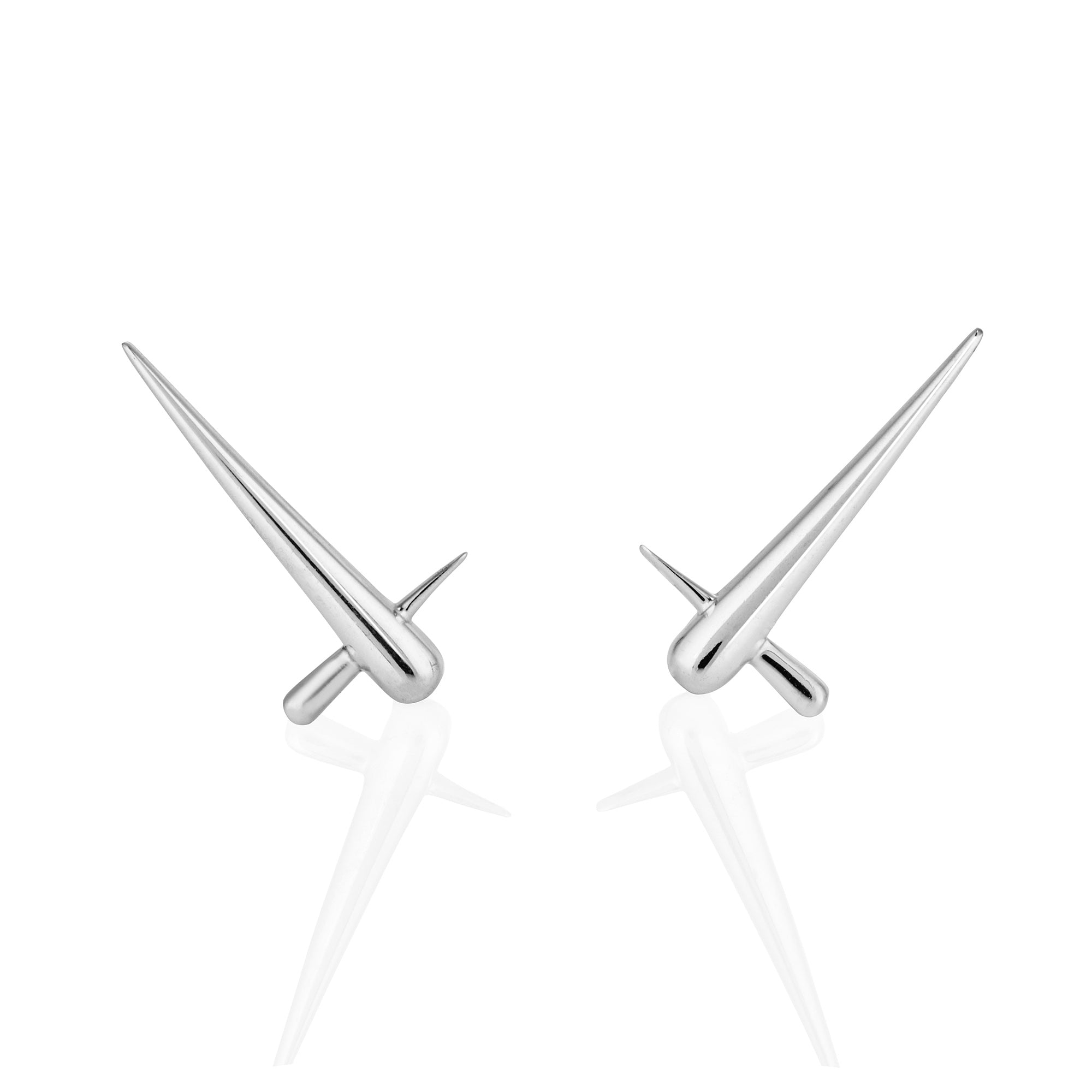 Cross Spike Earrings