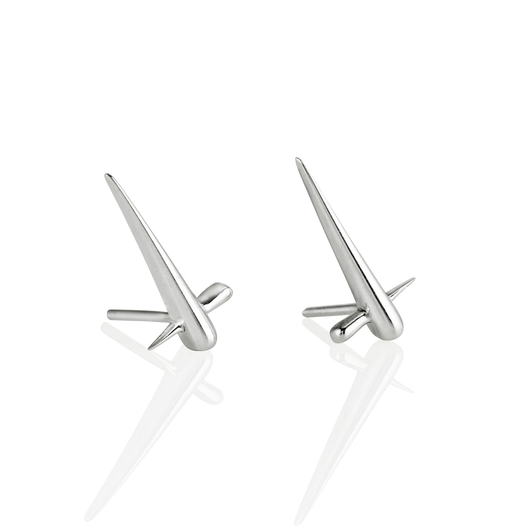 Cross Spike Earrings