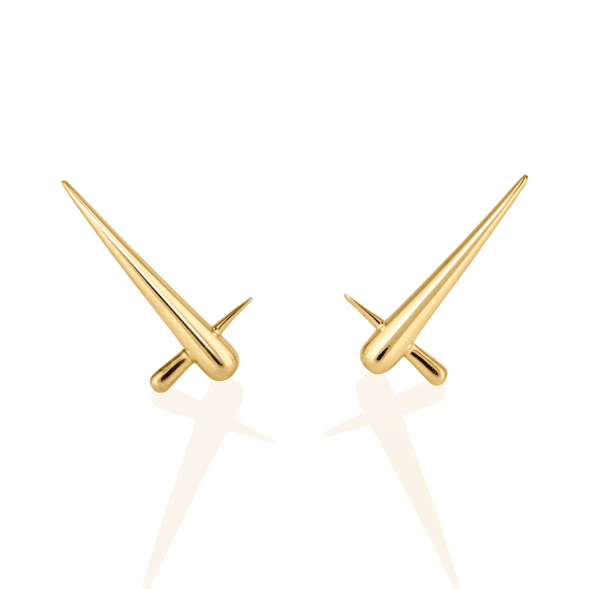 Cross Spike Earrings