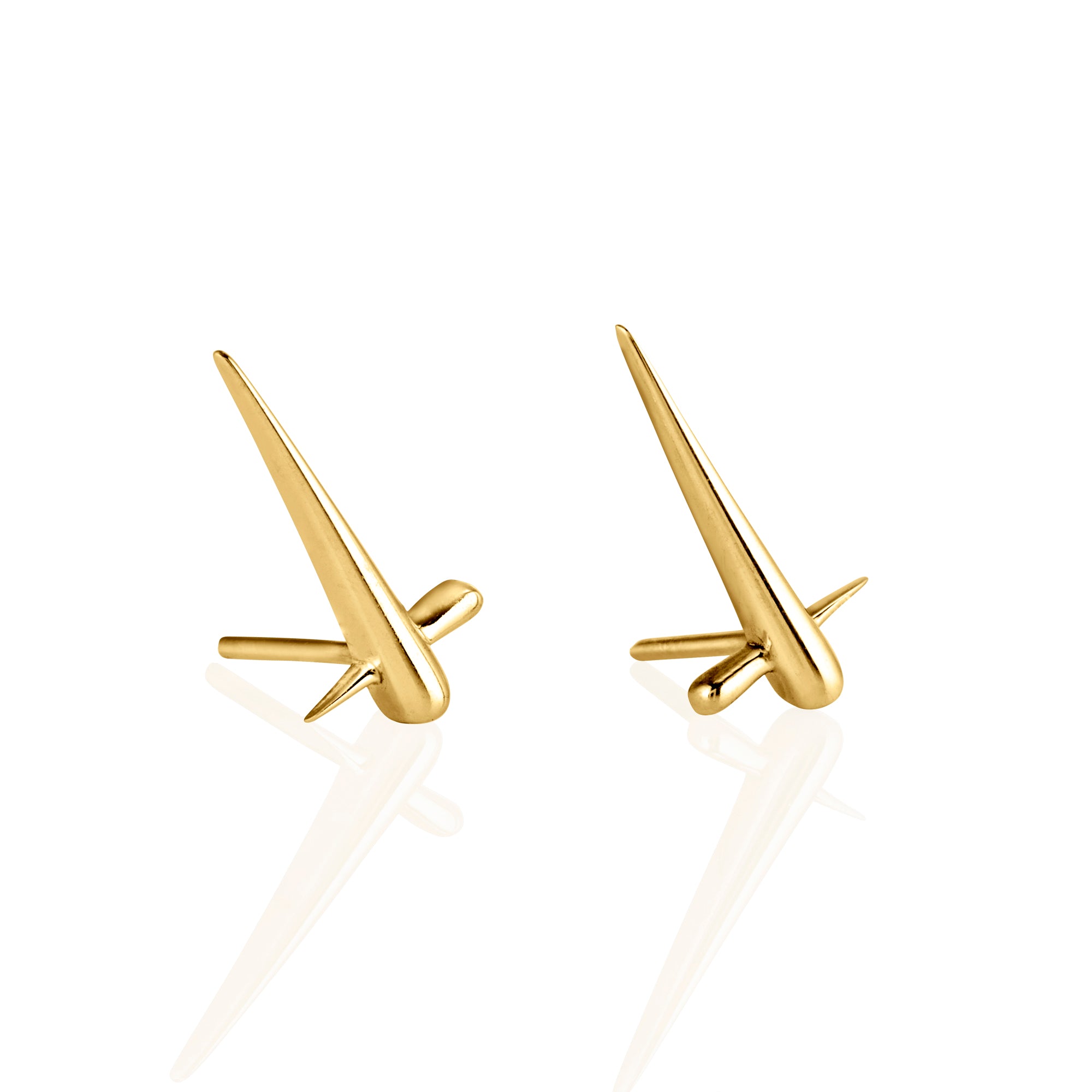 Cross Spike Earrings
