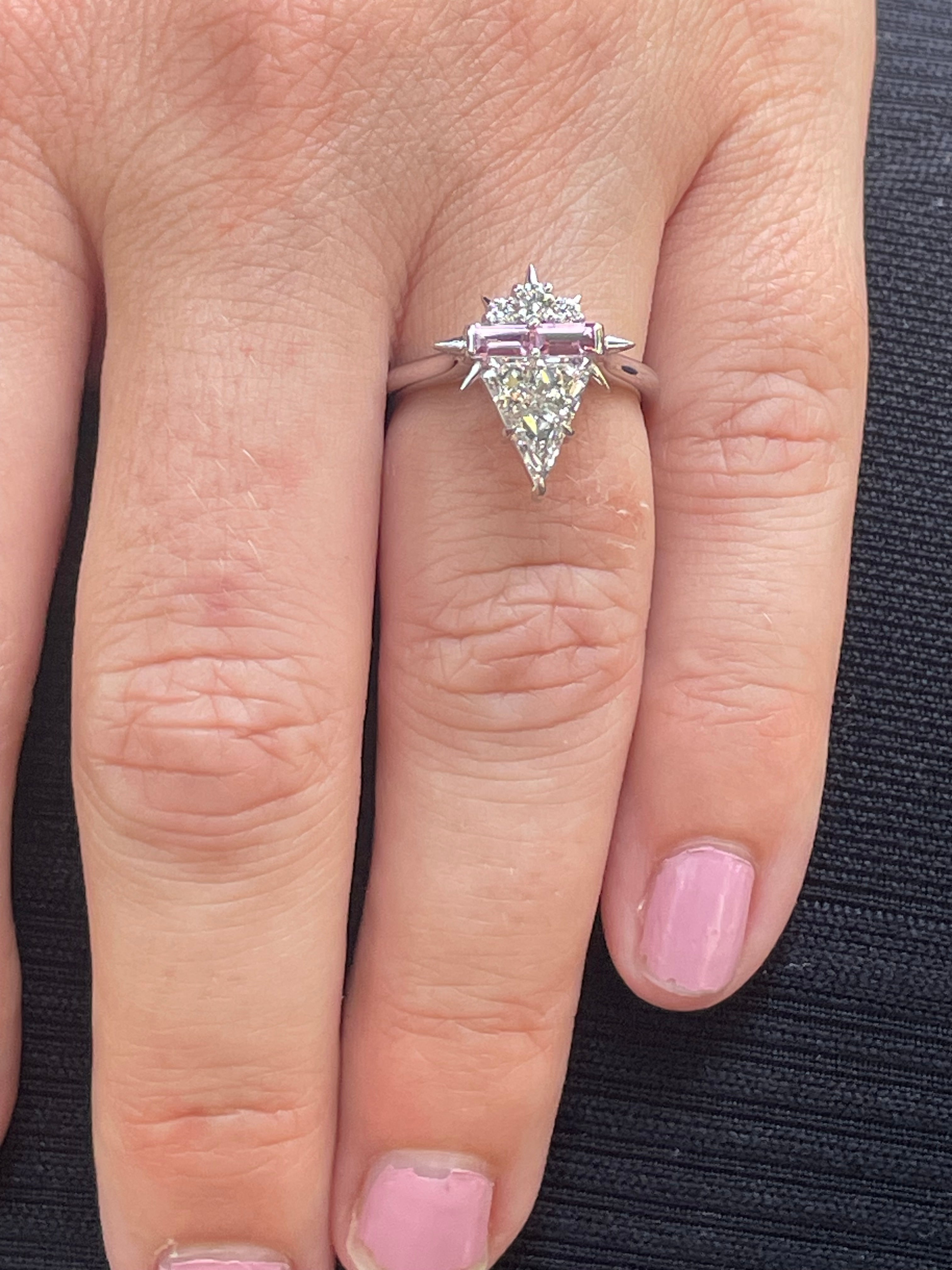 Model image showing scale on finger