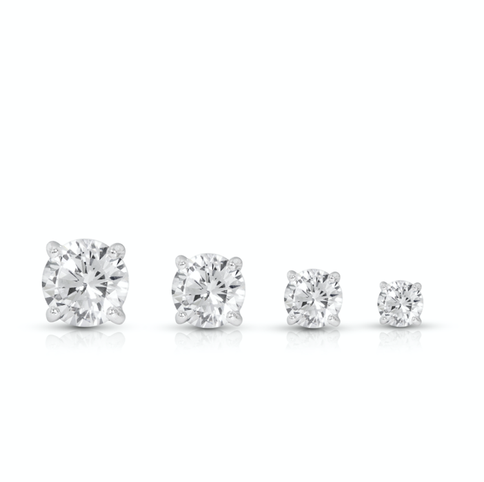 Diamond Stud Earrings - 4 Prong