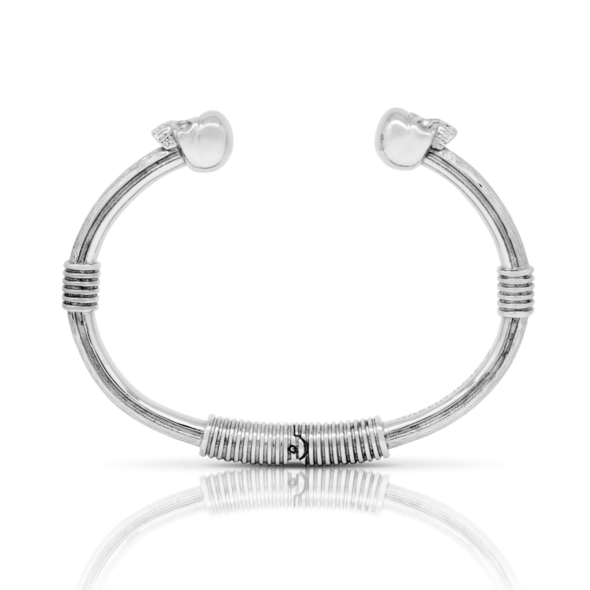 stainless steel skull bracelet. skull cuff bracelet. designer bracelets