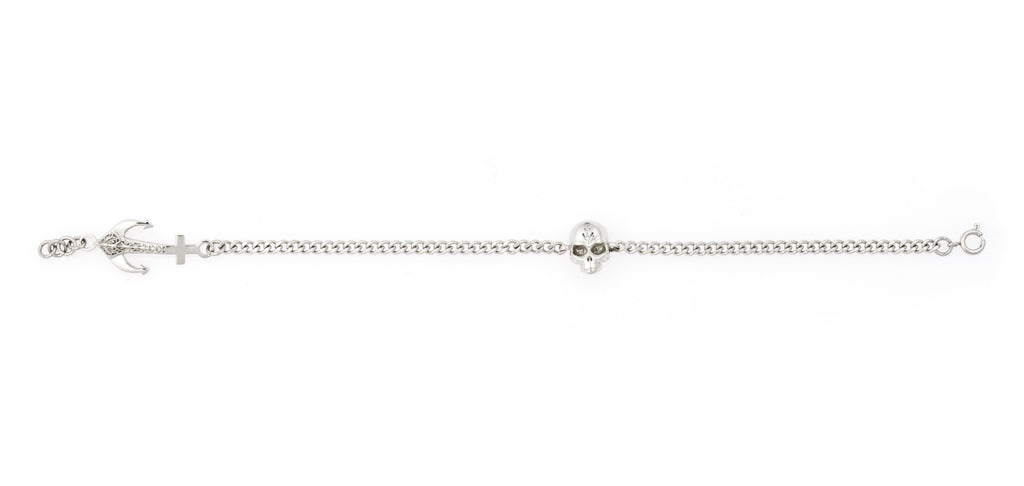 Skull anchor bracelet - Steel