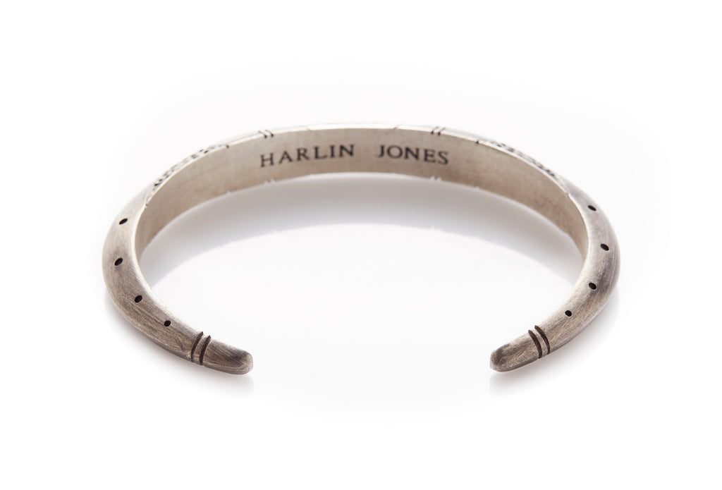 Oxidised Silver Cuff bracelet. Mens Designer Cuff. Harlin jones Jewellery 