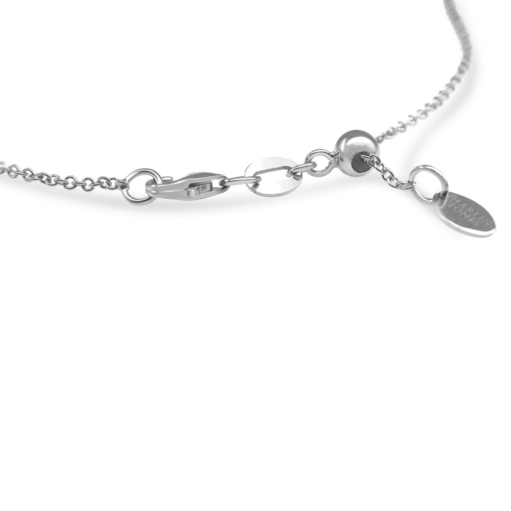 Tsavorite & Diamond Bird Necklace-White Gold