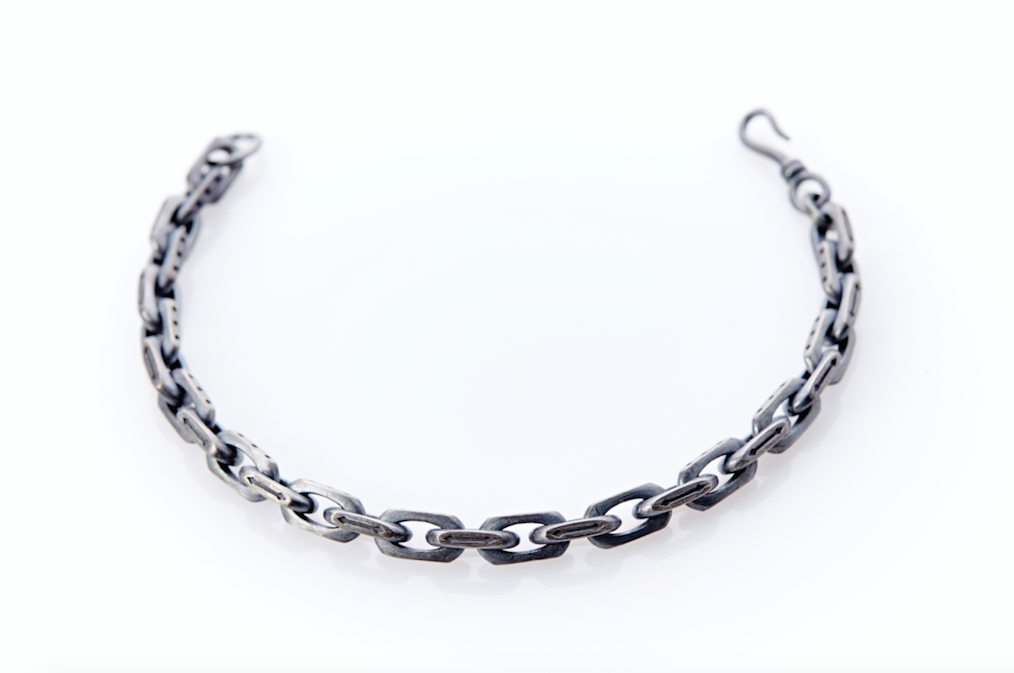 Mens Silver Bracelet. Mens Thick Silver Bracelet . Mens Silver Link Bracelet 