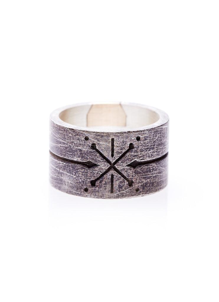 cross bones ring. pirate jewelry. mens style. mens sterling silver rings. oxidised silver ring