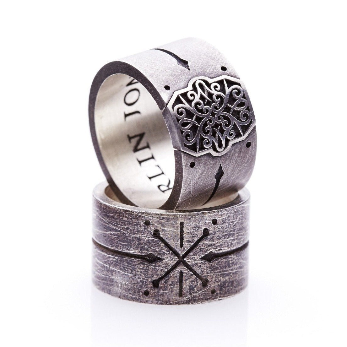 mens pirate ring. mens cross bones ring. mens wedding band. mens silver ring